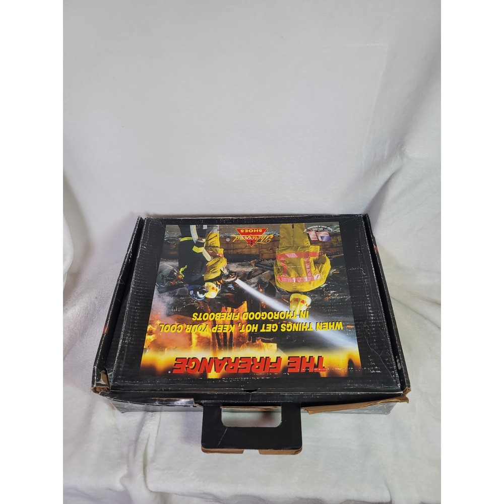 Thorogood Hellfire Steeltoe Fireman Boots Utility Black Yellow Size M/5 W/6.5 - Picture 7 of 10